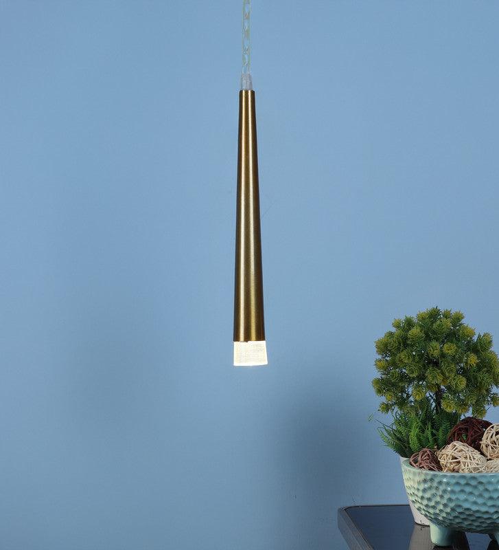 Gold Iron Hanging Light | Inbuilt LED |  Soraya