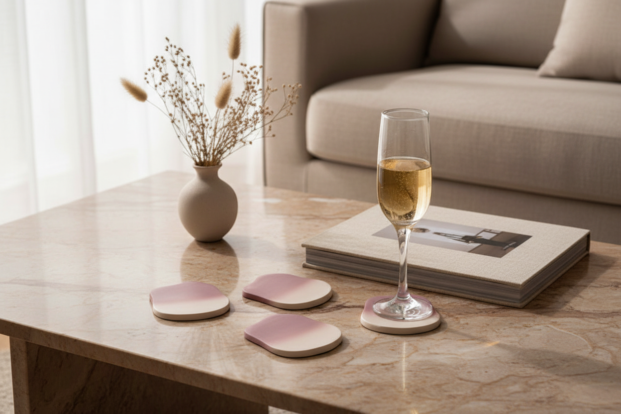 Dreamy Ombre Cloud Coaster Set