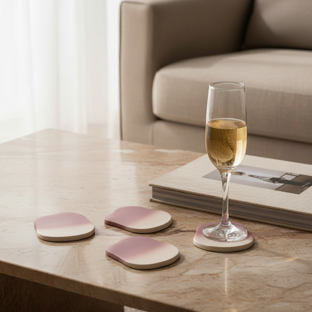 Dreamy Ombre Cloud Coaster Set