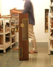 Sarava Designer Floor Lamp | Wooden Standing Lamps | Home Decor Lamp