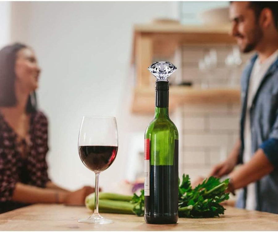 Wine Stoppers, Decorative Crystal Diamond Wine Bottle