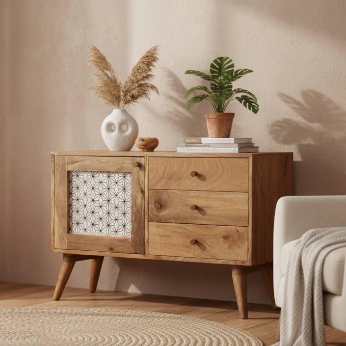 Geo Screen Print Cabinet