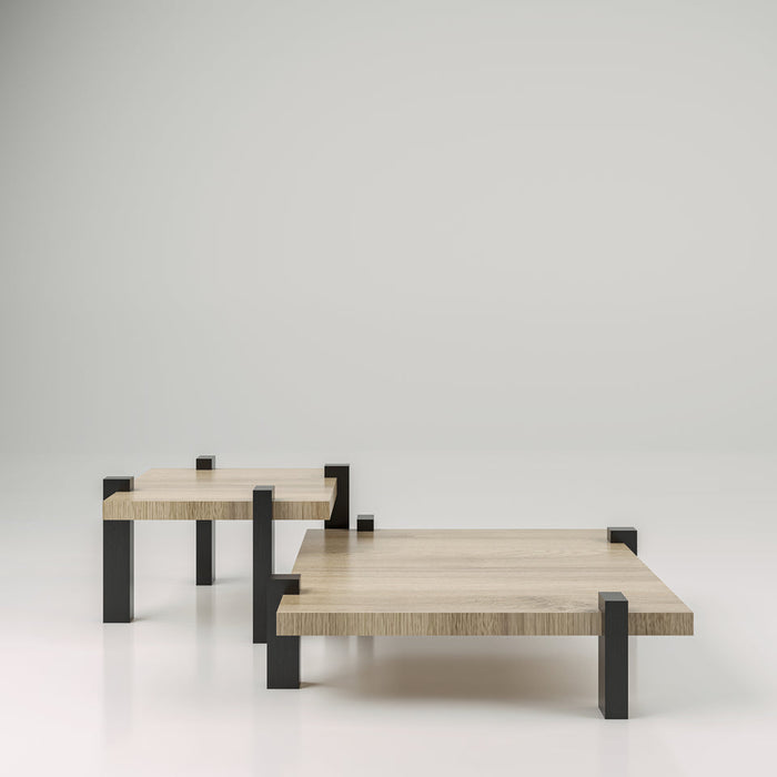 Set of Two - Coffee Table With Sleek Legs