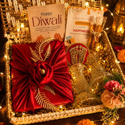 Shubh Aarambh Golden & White Festive Gift Basket