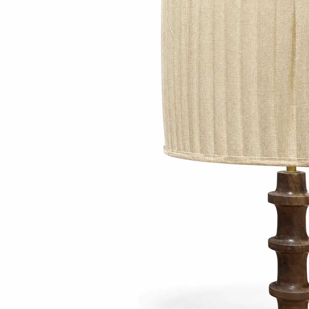 Handturned Mango Floor Lamp