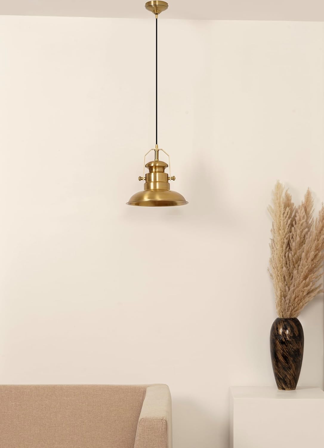 Sailors Metal Pendant Hanging Light Black Polished Hanging lamp for Indoor & Outdoor Usage| Ceiling Light for Cafes, Restaurants & Industrial Use