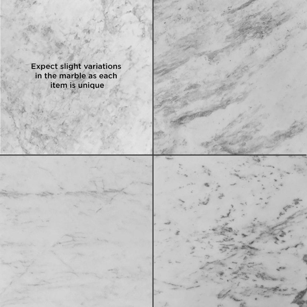 Draco Marble Top Side Table For Living Room | Tea Table | End Table