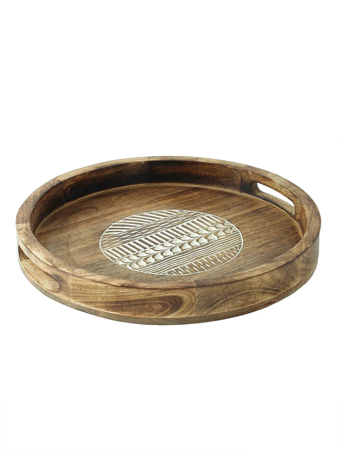 Soraha Round Tray In Natural Colour