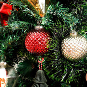 Gloria Small Christmas Ornaments Set of 4 | Tiny Xmas Baubles