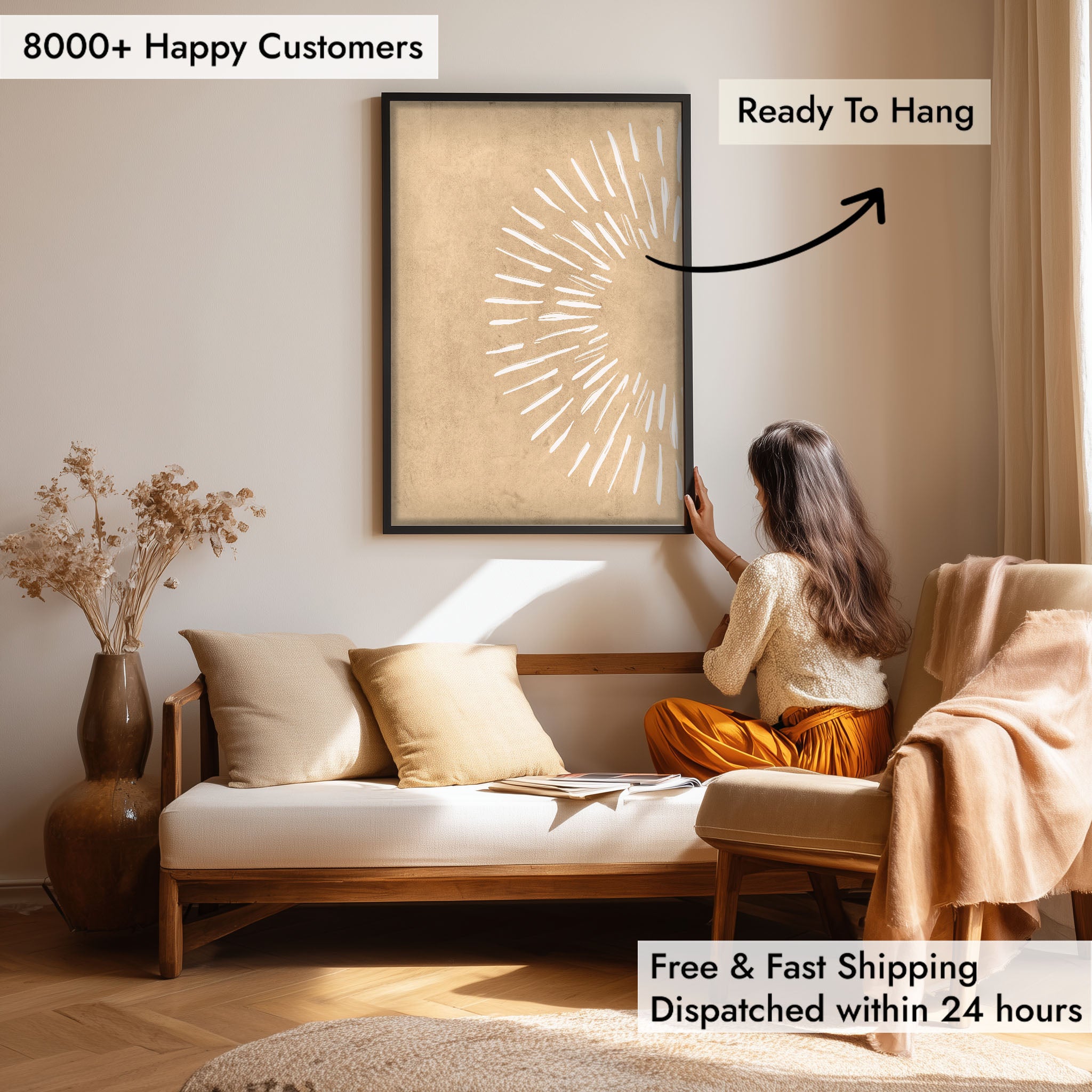 Burst – Abstract Energy Wall Painting