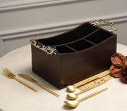 Gold Coral Brass Cutlery Caddy