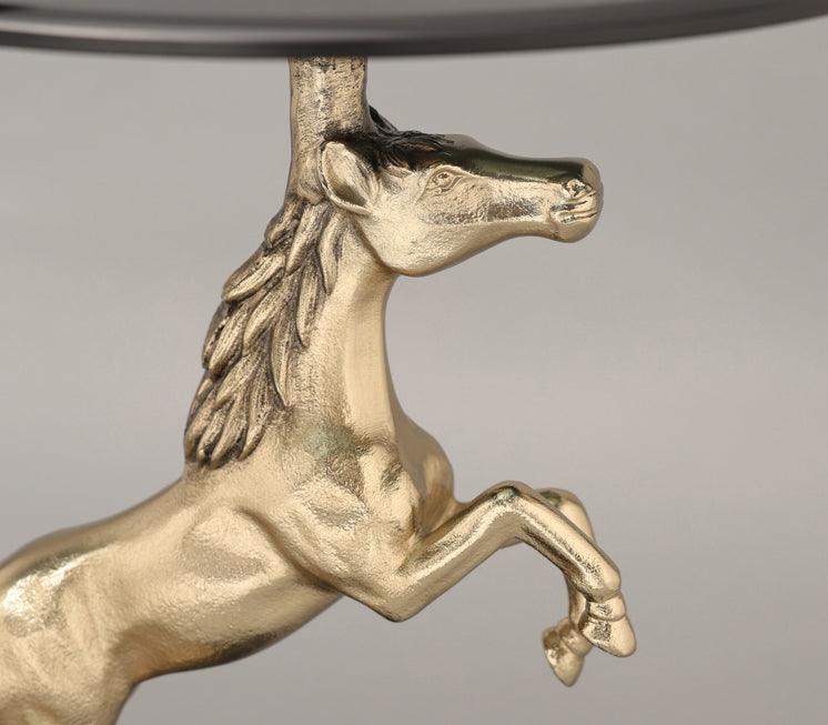 Majestic Stallion End Table | Designer Sofa Side Table | Luxurious Centerpiece for Living Room