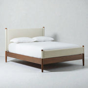 Walko Solid Teak Wood And Fabric Upholstery