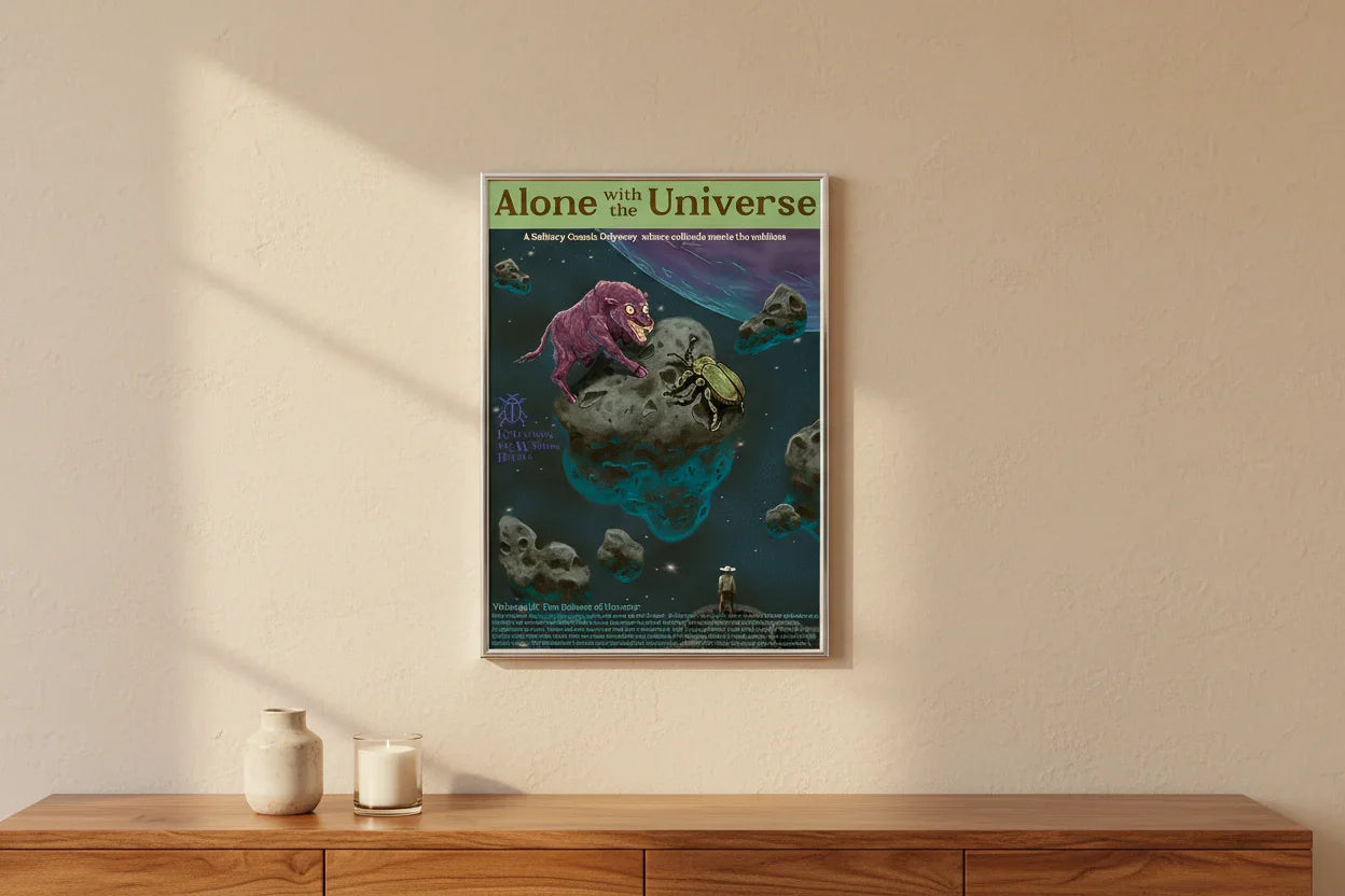 Alone with the universe (volume 3) framed artwork