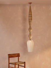 Wave Cane Hanging Lamp Large