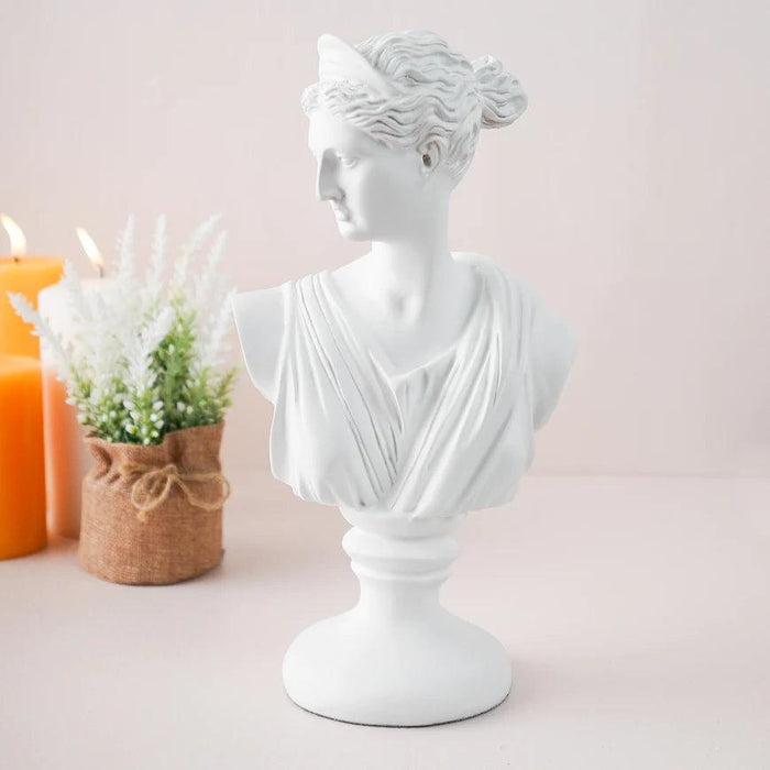 Buy Artefacts - White Aphrodite Bust Artifact | Woman Resin Statue For Living Room And Home Decor by Casa decor on IKIRU online store