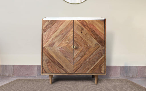 Buy Bar Cabinet - Dado Wooden Bar Unit | Sideboard Cabinets For Living Room & Bedroom by Orange Tree on IKIRU online store