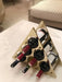 Buy Bar Furniture - Modern Golden Triangular Wine Rack For 6 Bottles Holder | Bar Decor by House of Sajja on IKIRU online store