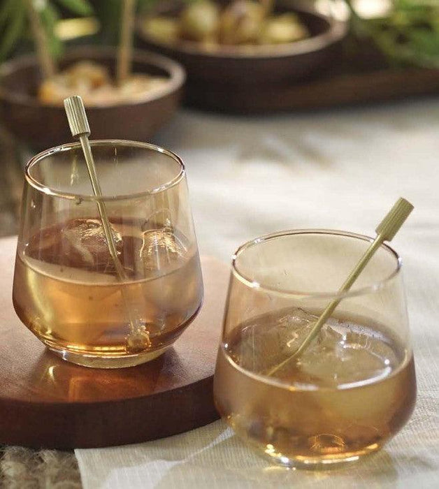 buy-bar-glasses-majuli-gilded-whiskey-glasses-set-of-2-with-stirrers-by-courtyard-on-ikiru-online-store-2 - IKIRU