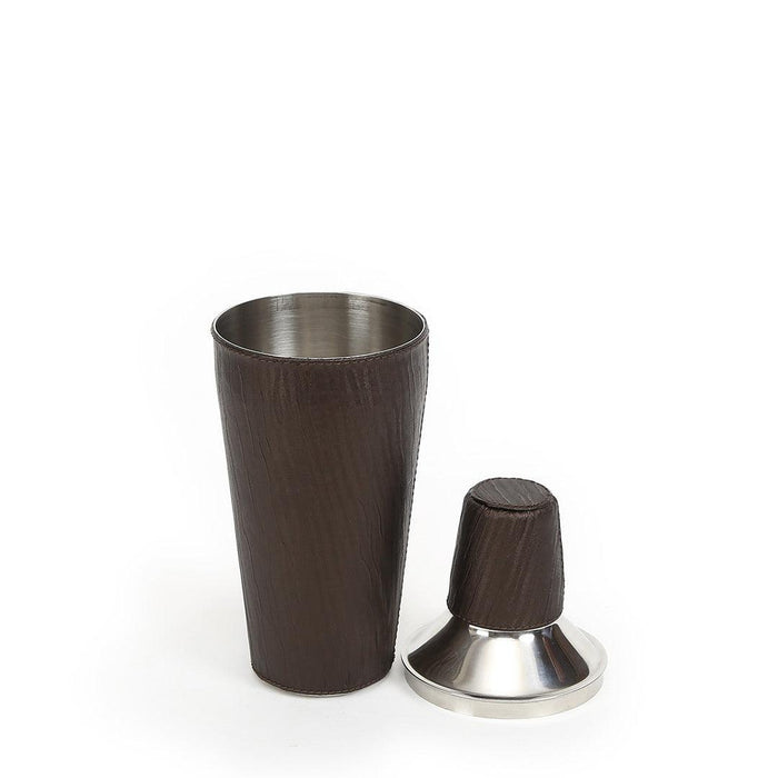 Buy Barware - Cocktail Shaker Dark Brown Leatherette by Home4U on IKIRU online store