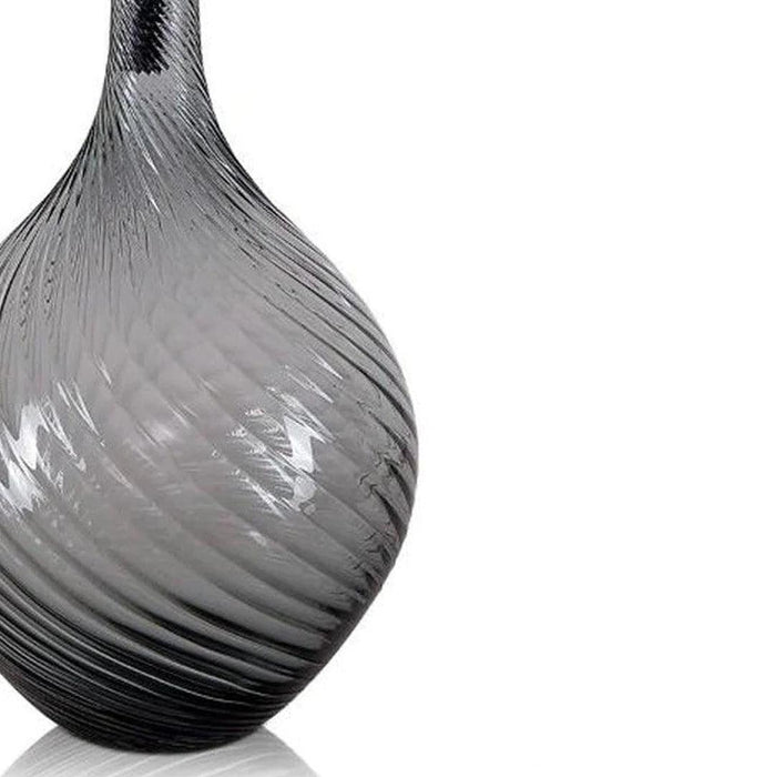 Buy Barware - Tulay Decorative Grey textured Glass Decanter With Lid | Luxurious Container by Home4U on IKIRU online store