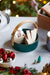 Buy Basket - Green Round Ceramic Wooden Handle Basket For Serveware & Dining by The Herb Boutique on IKIRU online store