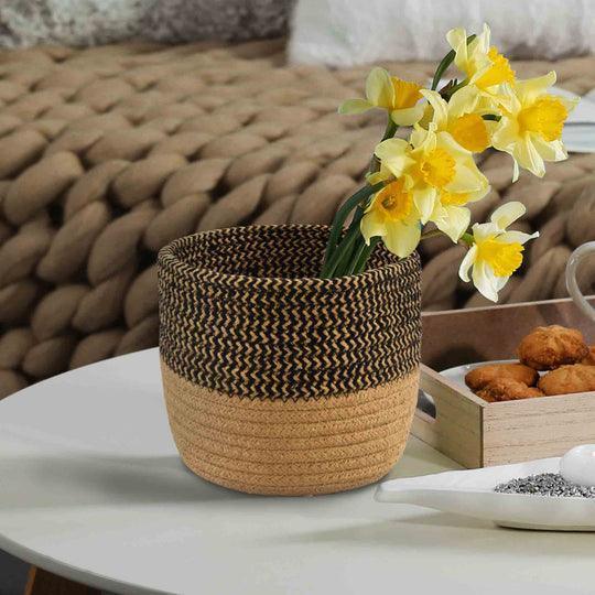 buy-basket-natural-jute-and-cotton-basket-or-storage-and-organizer-for-home-by-sashaa-world-on-ikiru-online-store-3 - IKIRU