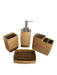 Buy Bathroom Accessories - Atlantic Bathroom Set of 4 | Dispenser, Brush and Soap Holder by Shresmo on IKIRU online store