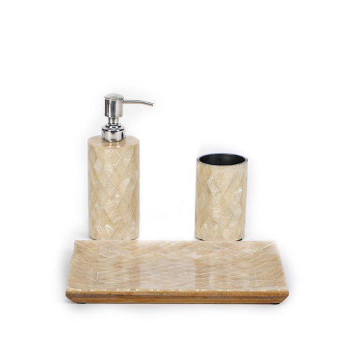 Buy Bathroom Accessories - Bath Room Accessories Set of 3 Cream Color by Home4U on IKIRU online store