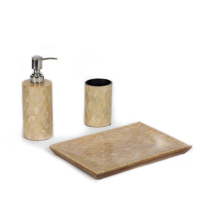 Buy Bathroom Accessories - Bath Room Accessories Set of 3 Cream Color by Home4U on IKIRU online store