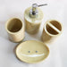 Buy Bathroom Accessories - Bathroom Accessories Set Of 4 | Complete Bathroom Set Cream Color by Shresmo on IKIRU online store