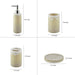 Buy Bathroom Accessories - Complete Bathroom Set of 4 | Bathroom Accessories Cream Color by Shresmo on IKIRU online store