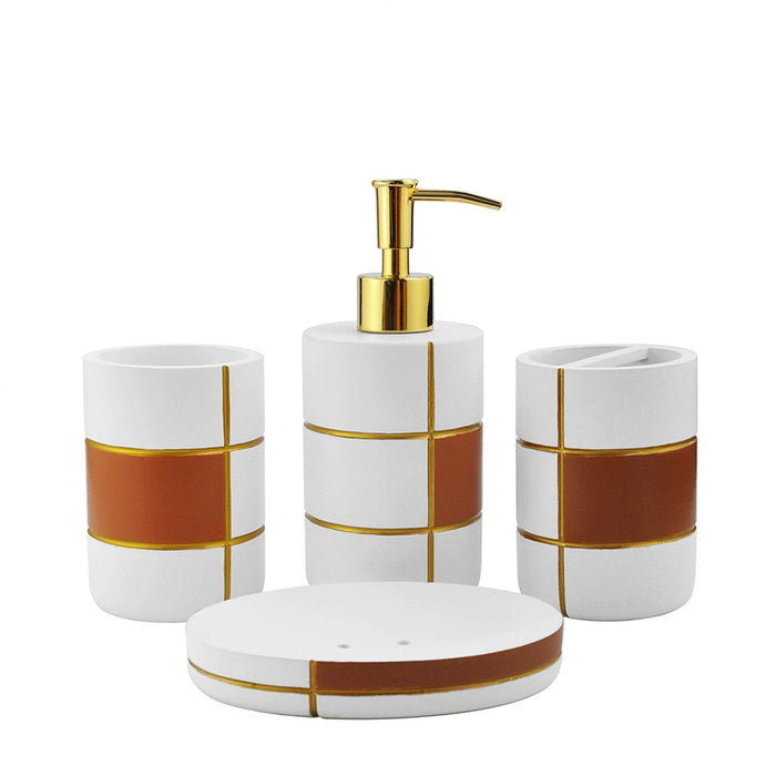 Buy Bathroom Accessories - Hudson Rome Bathroom Set For Sink | Washroom Organizer by Shresmo on IKIRU online store