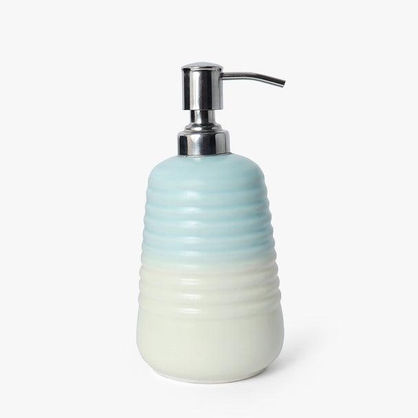Buy Bathroom Accessories - Light Blue and Cream Shaded Ceramic Bath Set Pack of 3 by Casa decor on IKIRU online store