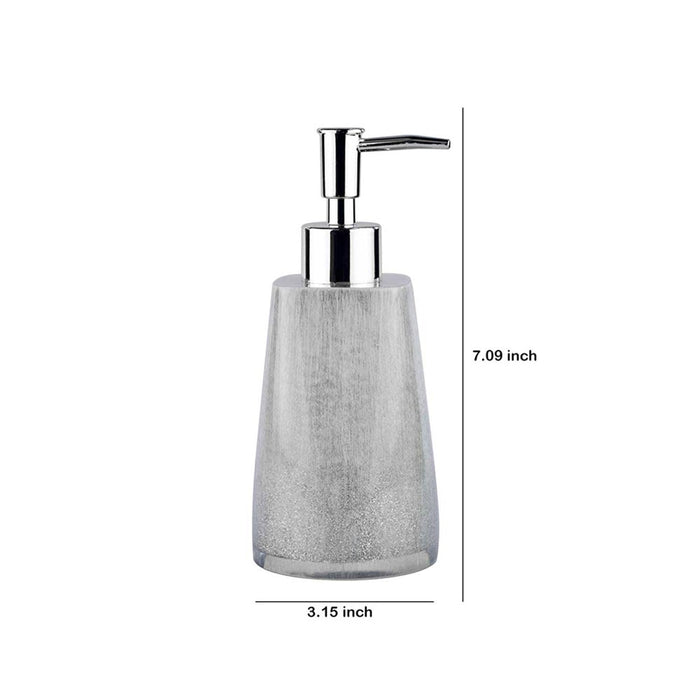 Buy Bathroom Accessories - Liquid Soap Dispenser For Bathroom Silver Shiny Surface by Shresmo on IKIRU online store