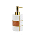 Buy Bathroom Accessories - Minimal Liquid Soap Dispenser For Bathroom White & Brown Finish by Shresmo on IKIRU online store