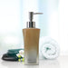 Buy Bathroom Accessories - Modern Liquid Soap Dispenser For Bathroom Silver & Yellow Ombre by Shresmo on IKIRU online store