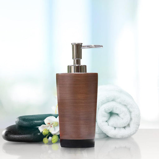 Buy Bathroom Accessories - Primo Liquid Soap Dispenser For Bathroom Woody Brown by Shresmo on IKIRU online store