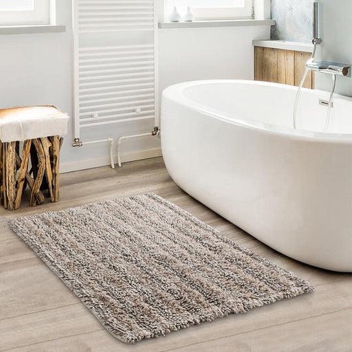 Buy Bathroom Mats - Tufted Striped Bathroom Rug - Pack of 2 by Sashaa World on IKIRU online store