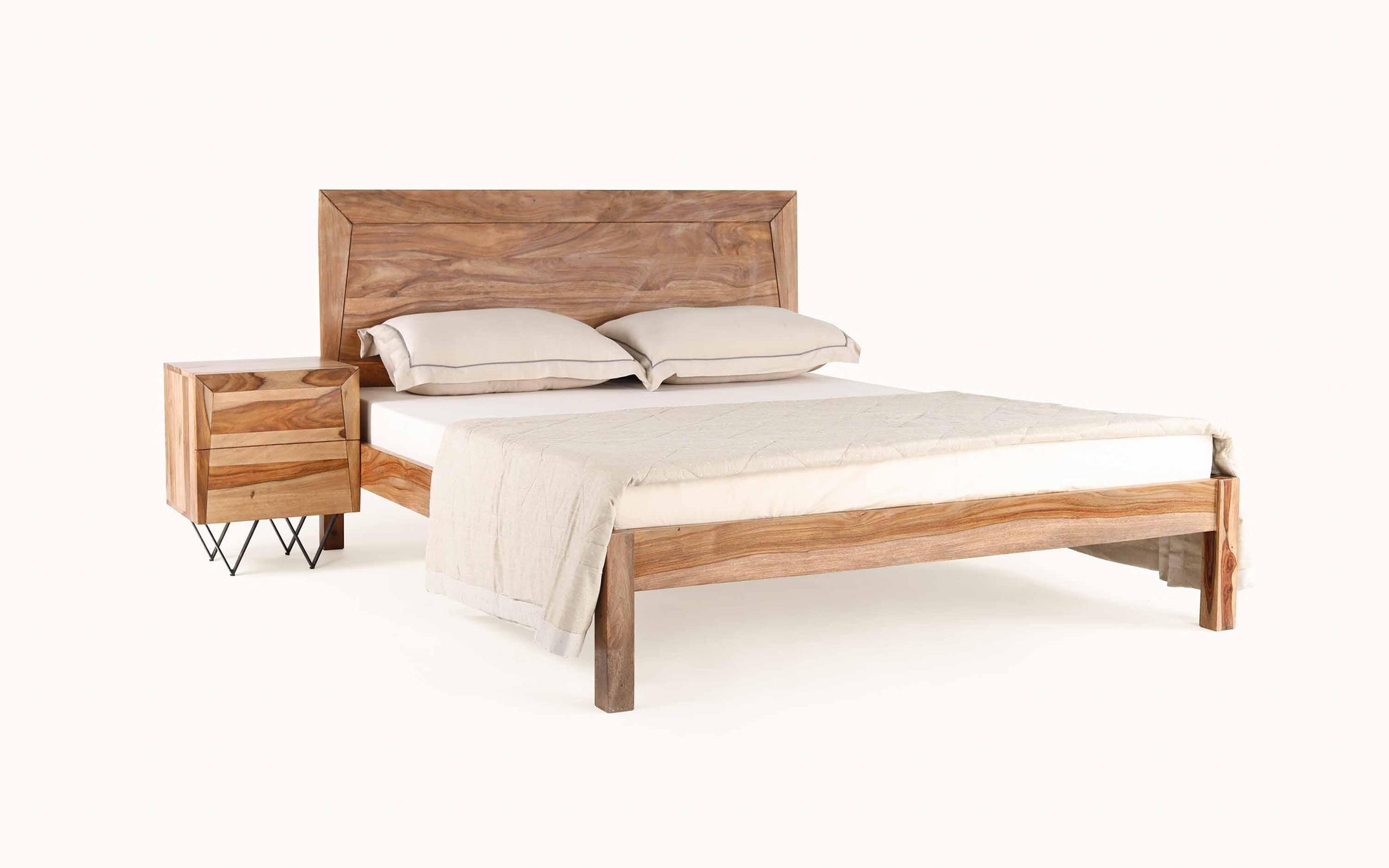 buy-bed-metric-sheesham-wooden-non-storage-bed-or-king-size-bed-for-bedroom-by-orange-tree-on-ikiru-online-store-5 - IKIRU