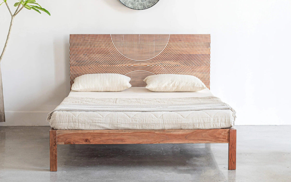 Buy Bed - Modern Designed King Size Bunka Non Storage Wooden Bed For Bedroom by Orange Tree on IKIRU online store