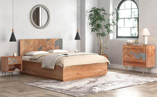 Buy Bed - Modern Wooden Hydraulic Bed | King or Queen Size Bed With Storage For Bedroom by Orange Tree on IKIRU online store