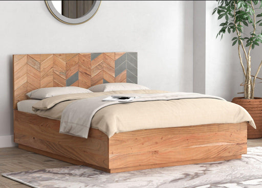 Buy Bed - Modern Wooden Hydraulic Bed | King or Queen Size Bed With Storage For Bedroom by Orange Tree on IKIRU online store