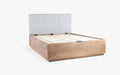 Buy Bed - Natural Grey Wooden Hydraulic Bed | Lift Up Bed With Storage For Bedroom by Orange Tree on IKIRU online store