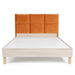Buy Bed - Roma Wooden Queen Size Bed With Backrest | Non Storage Bed Velvet Finish by Home4U on IKIRU online store