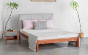 buy-bed-wooden-and-upholstery-non-storage-bed-or-king-or-queen-size-bed-for-bedroom-by-orange-tree-on-ikiru-online-store-1 - IKIRU