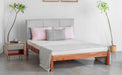 Buy Bed - Wooden & Upholstery Non Storage Bed | King Or Queen Size Bed For Bedroom by Orange Tree on IKIRU online store
