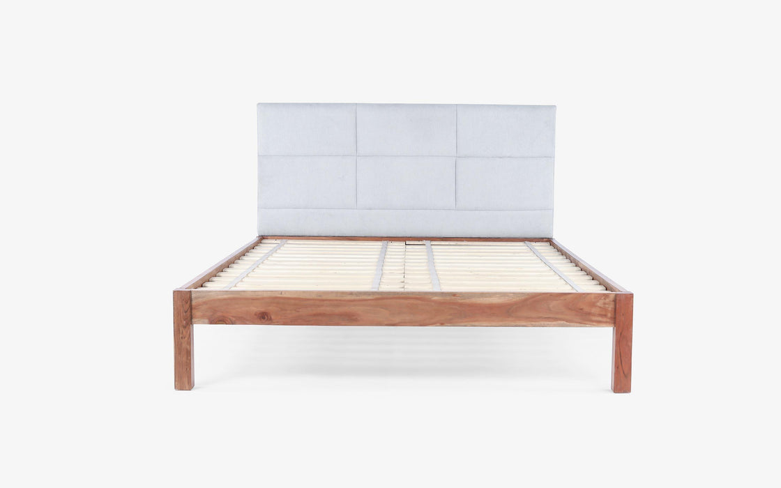 Buy Bed - Wooden & Upholstery Non Storage Bed | King Or Queen Size Bed For Bedroom by Orange Tree on IKIRU online store