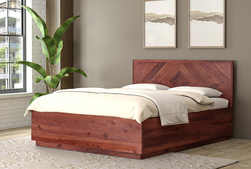 Buy Bed - Wooden Hydraulic King Size Bed | Modern Lift Up Storage Bed For Bedroom by Orange Tree on IKIRU online store