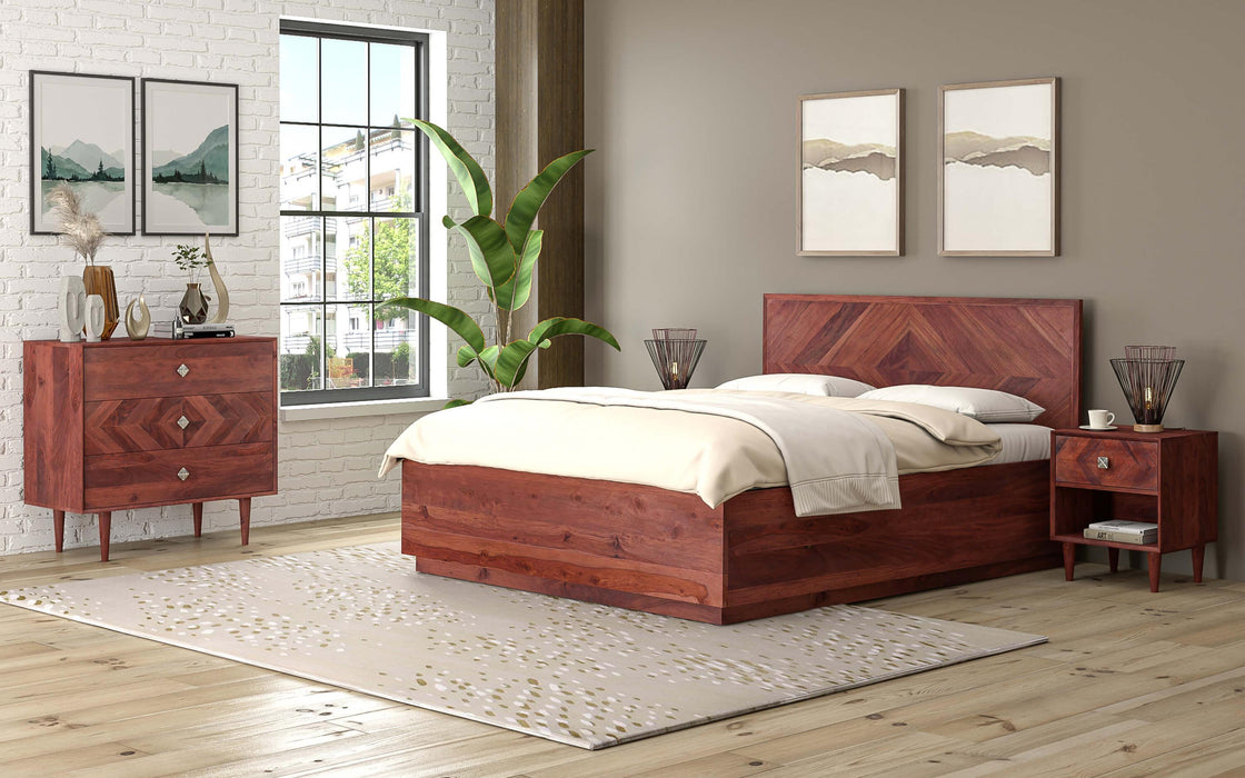Buy Bed - Wooden Hydraulic King Size Bed | Modern Lift Up Storage Bed For Bedroom by Orange Tree on IKIRU online store